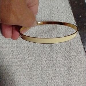 Cream white bangle bracelet approx. 2.5 wide